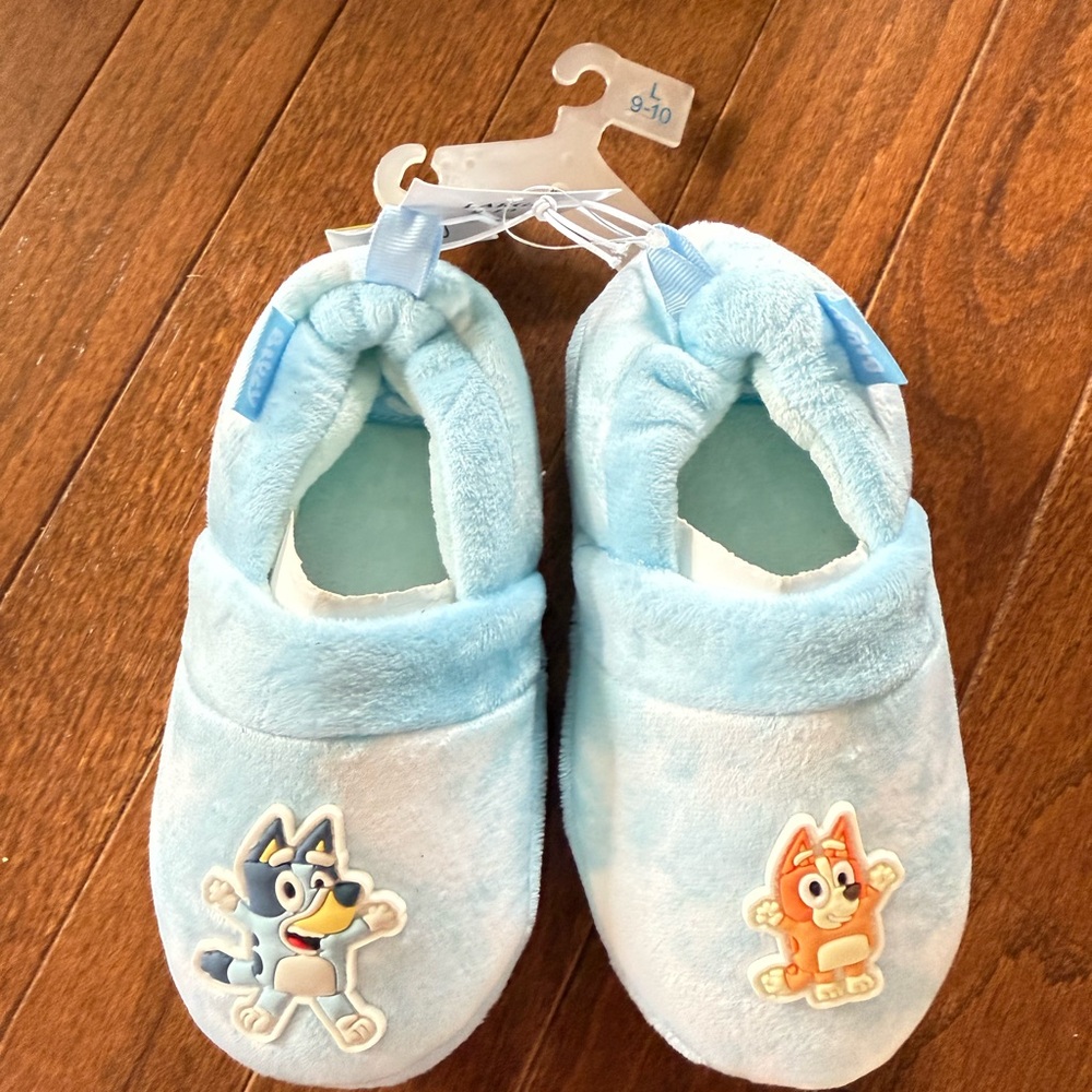 Blue Cartoon Character Slippers